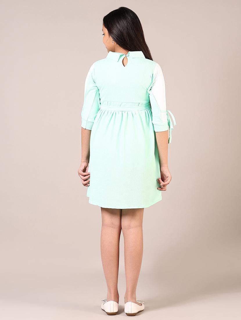 girls solid shirt dress - 21612743 - Standard Image - 3