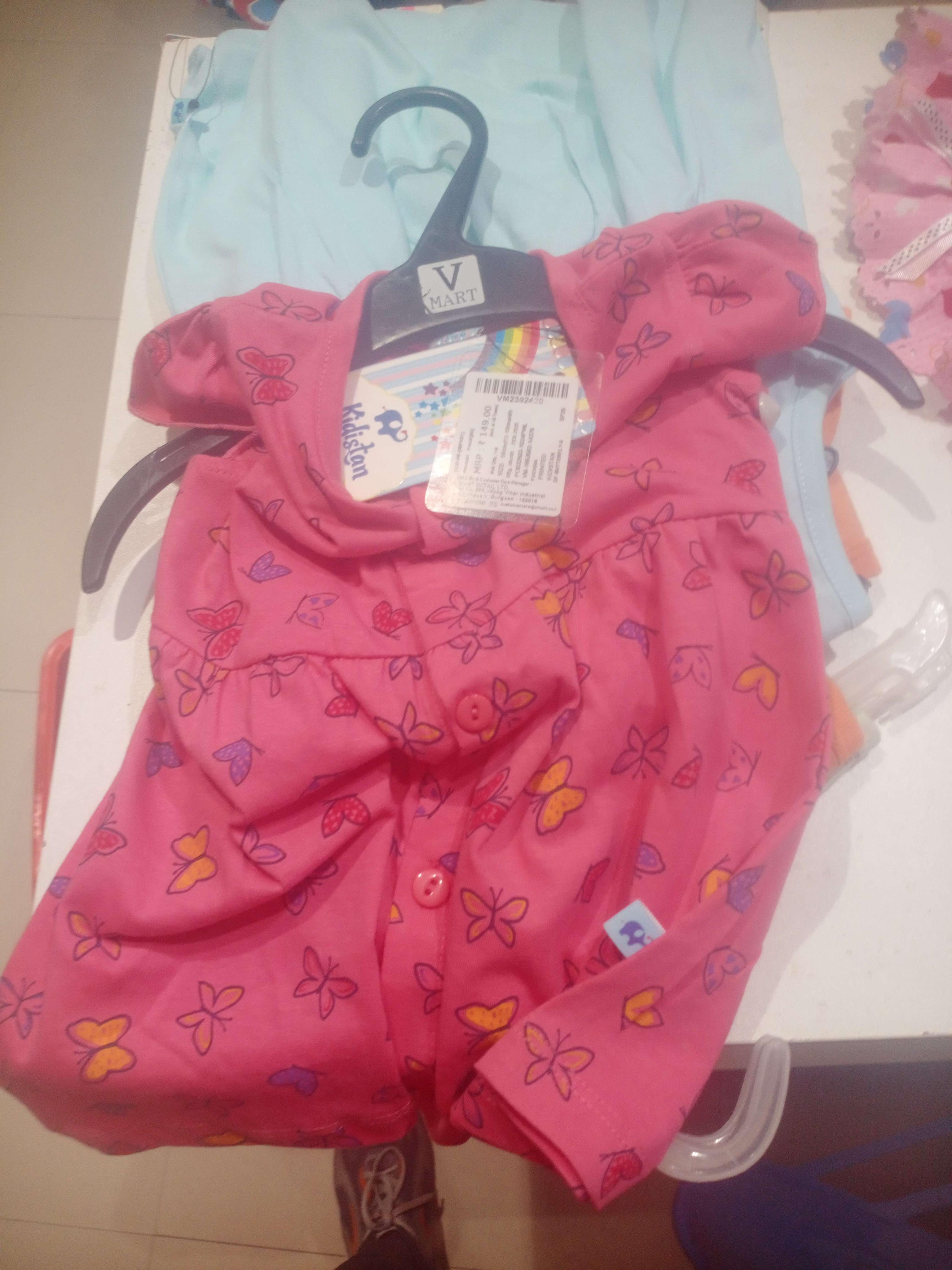 fuchsia cotton single jersey frock - 21612826 - Zoom Image - 0