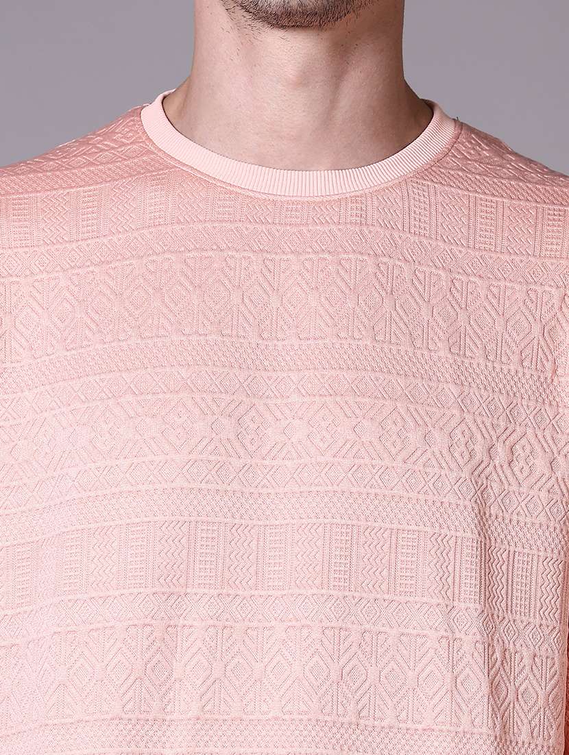Men Long Sleeves Self Design Pullover - 21612918 -  Standard Image - 5