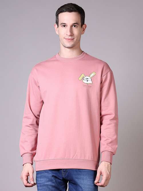 men long sleeves front & back print sweatshirt - 21612934 -  Standard Image - 0