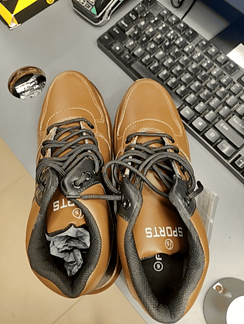 tan pu (polyurethane) sports shoes - 21612988 - Standard Image - 0