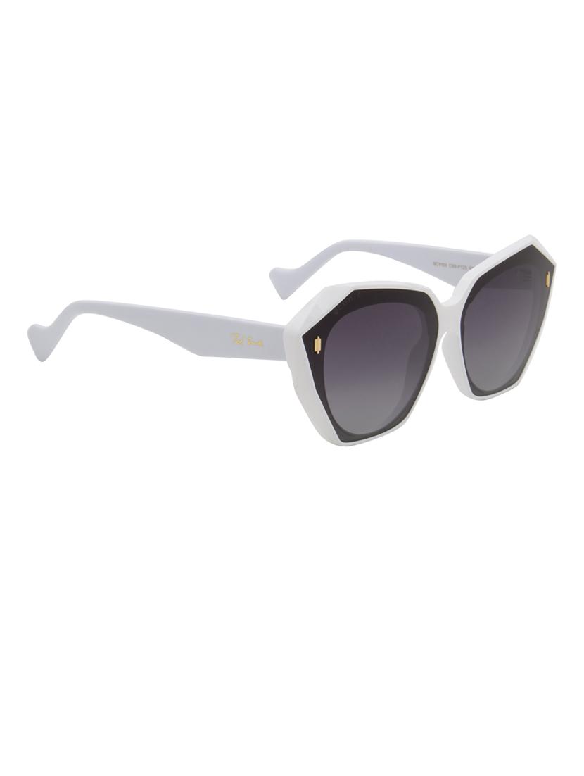 ted smith iconic cateye polarized brown sunglasses for womens - 21613095 - Standard Image - 3