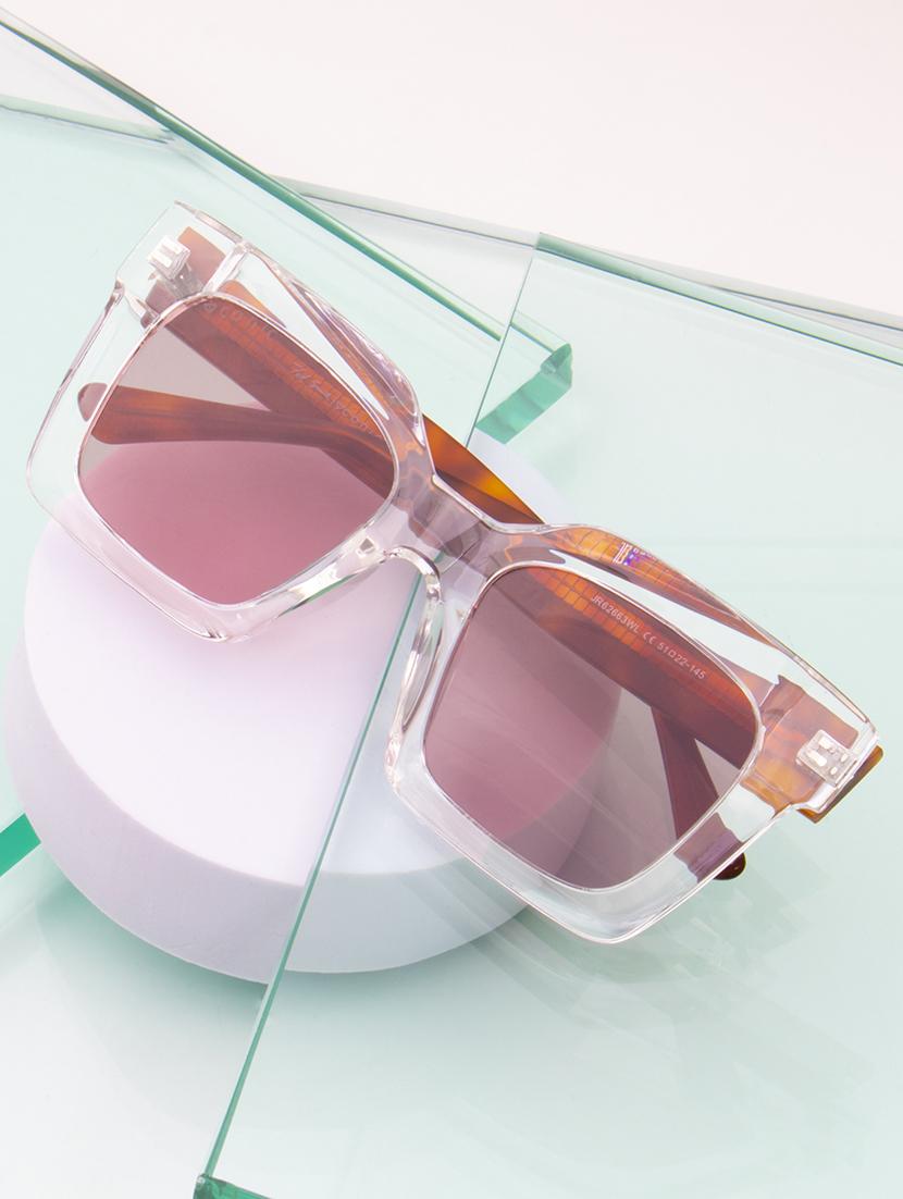 ted smith iconic square  clear sunglasses for mens womens - 21613109 -  Zoom Image - 0