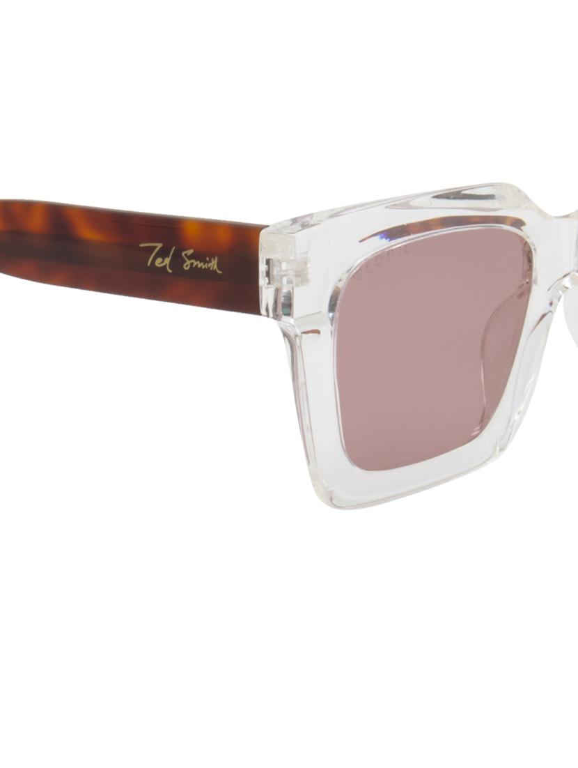 ted smith iconic square clear sunglasses for mens womens - 21613109 - Standard Image - 5