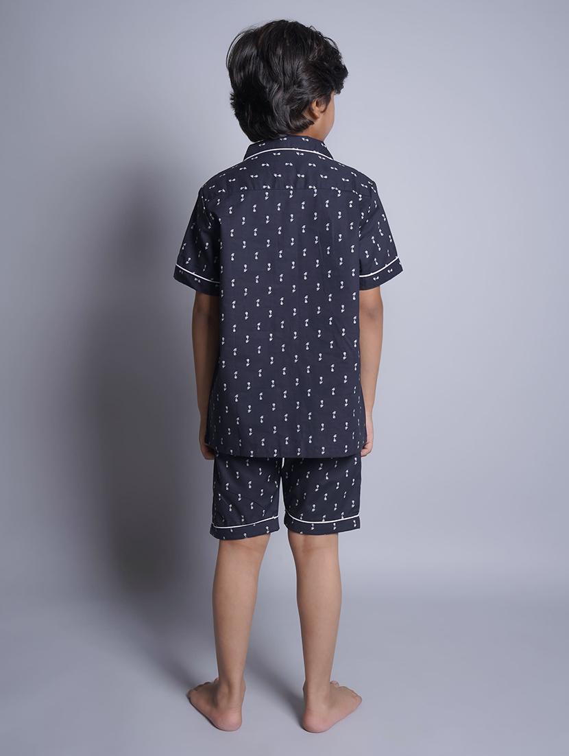 boys printed shorts nightwear set - 21613300 - Standard Image - 3
