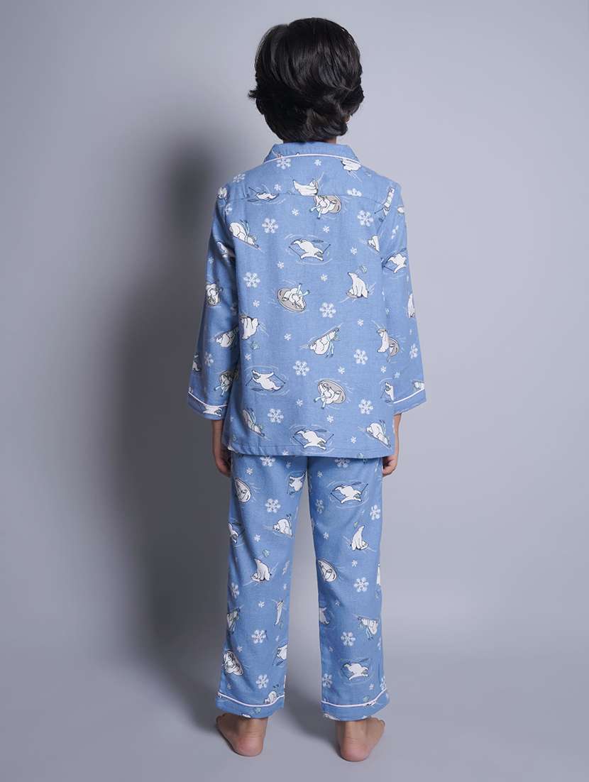 boys printed pyjama nightwear set - 21613302 -  Standard Image - 3