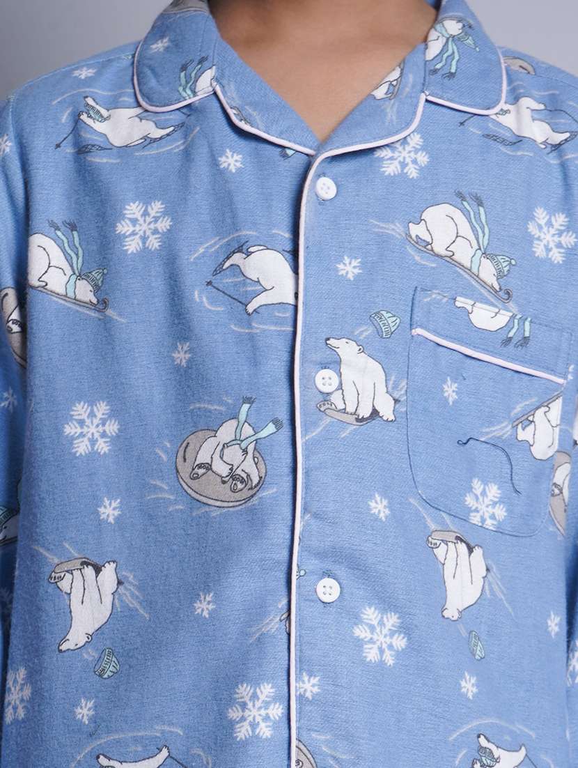 boys printed pyjama nightwear set - 21613302 -  Standard Image - 5