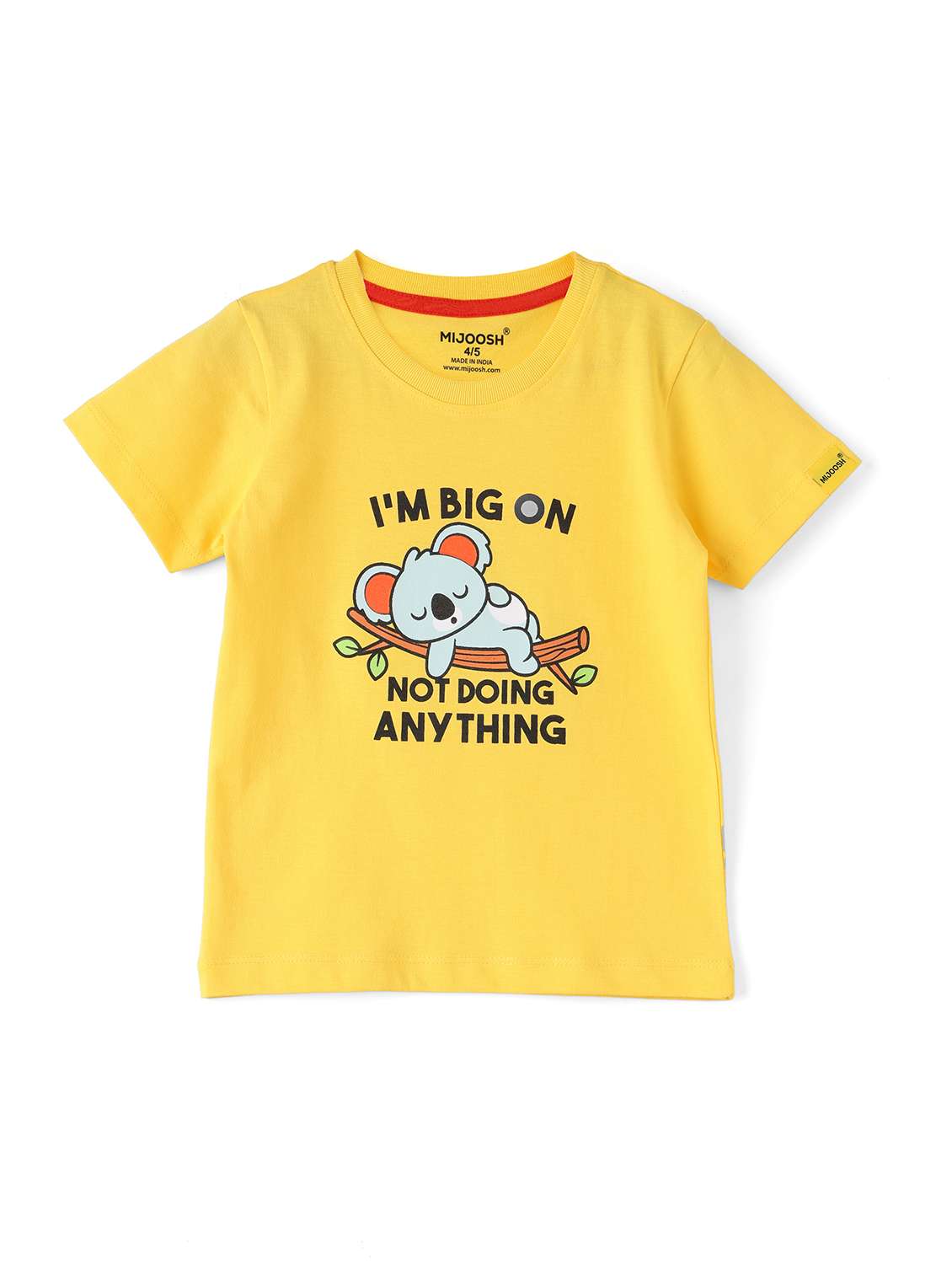 boys front print short sleeve t-shirt