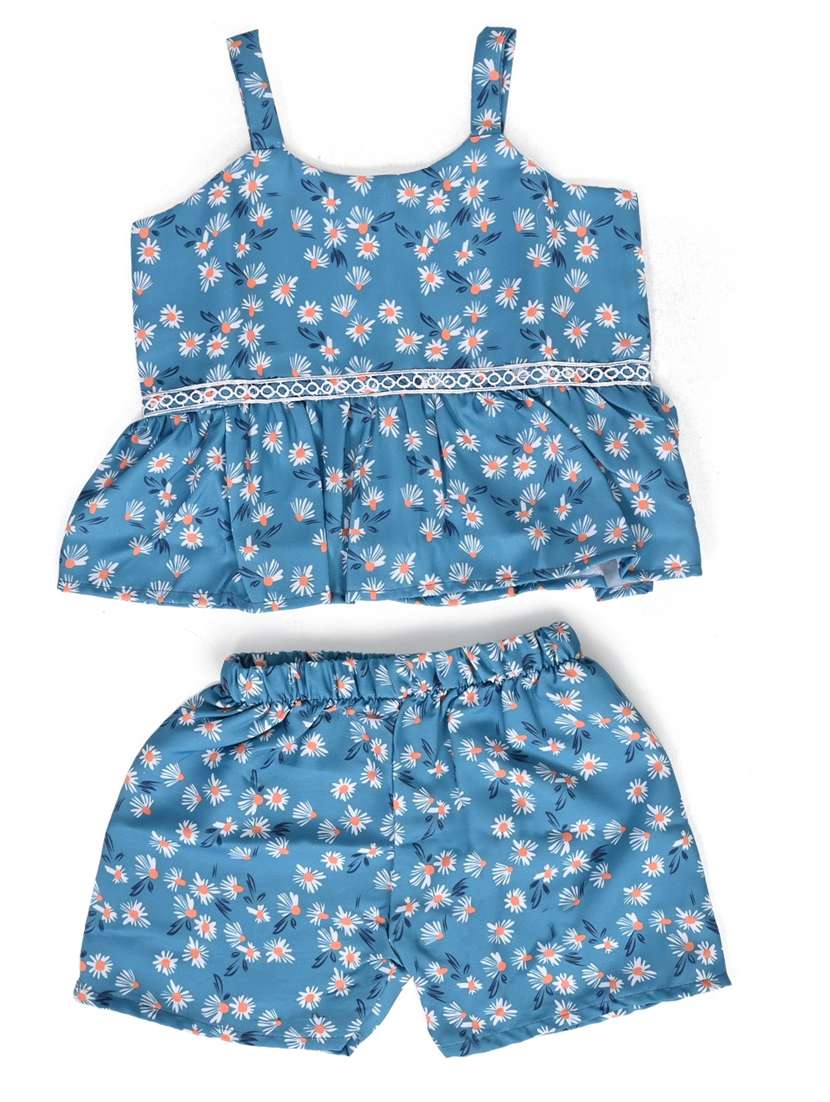 girls floral printed short sets - 21613525 - Standard Image - 3