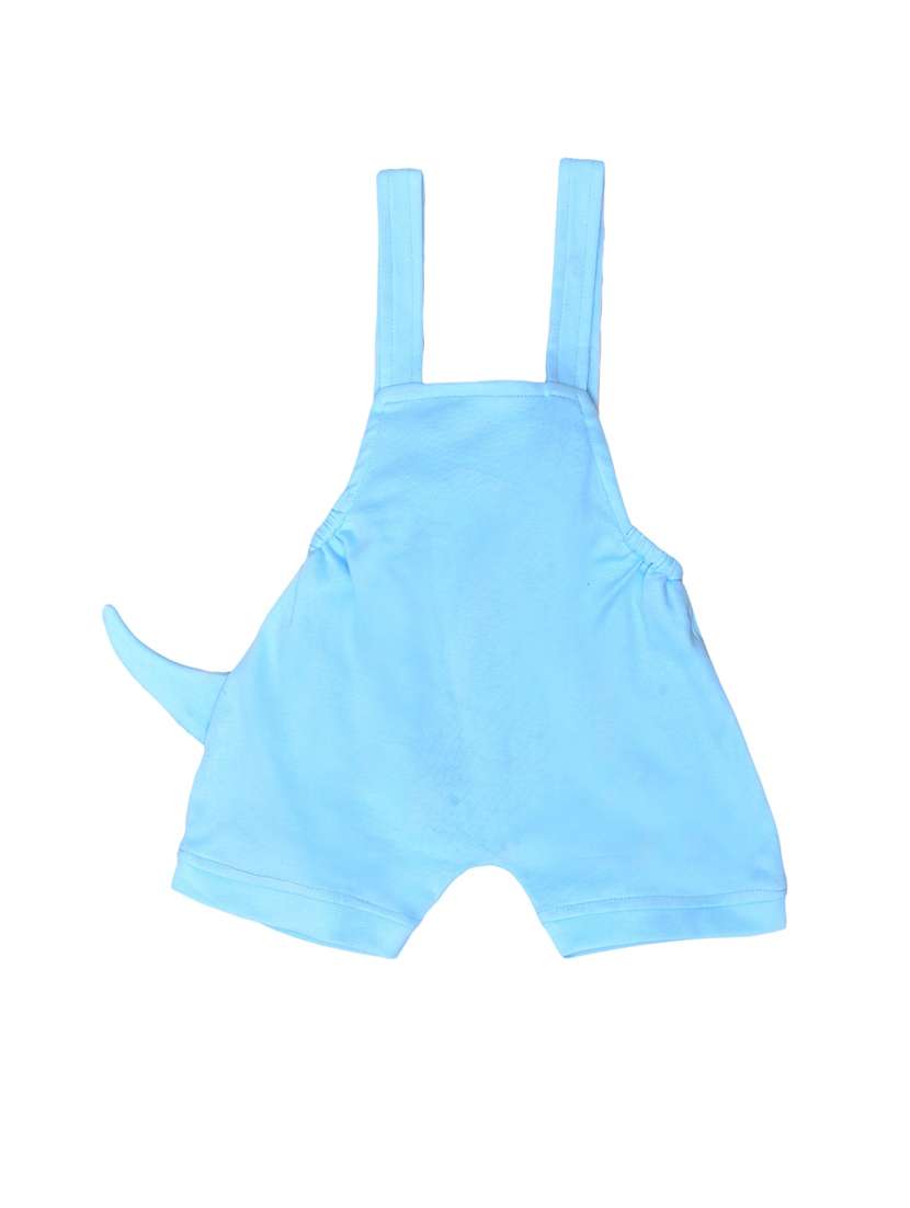 girls light blue printed dungarees with t-shirt - 21613533 -  Standard Image - 3