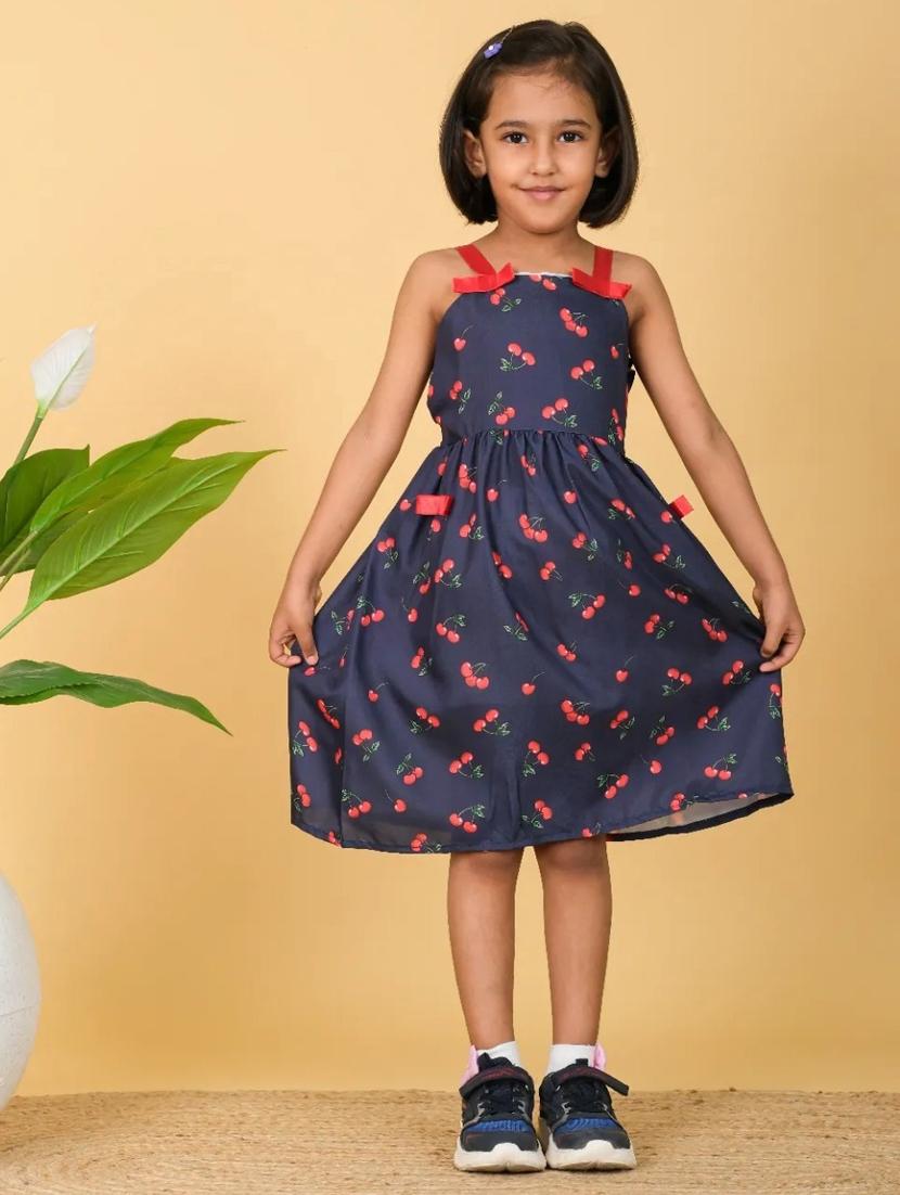 girls printed sleeveless frock - 21613539 - Zoom Image - 0