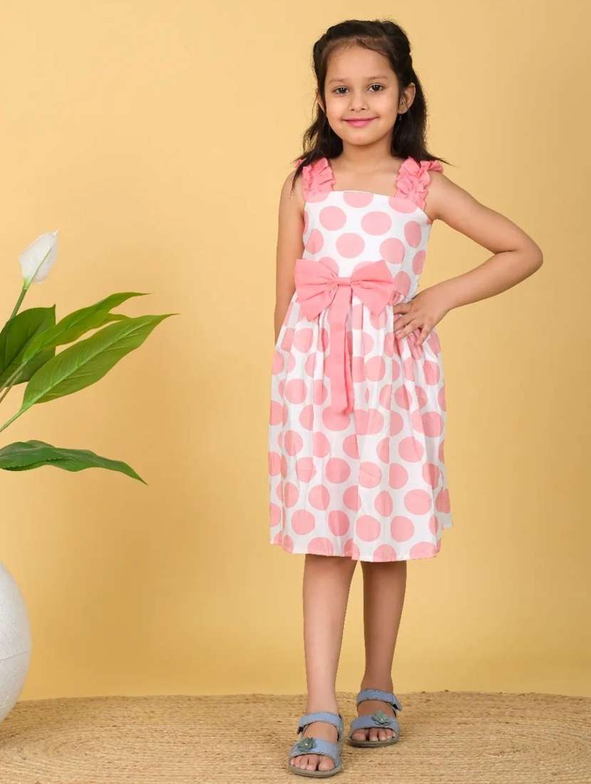 girls printed sleeveless frock