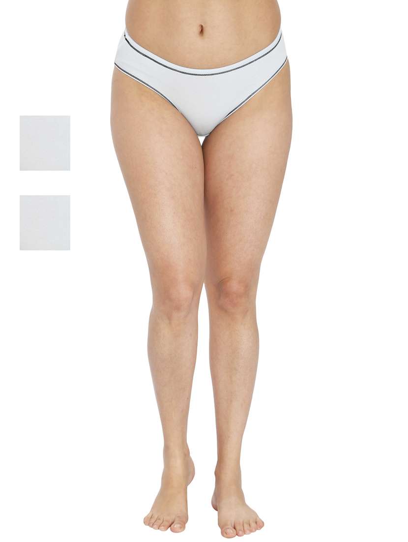 women solid full coverage panty combo