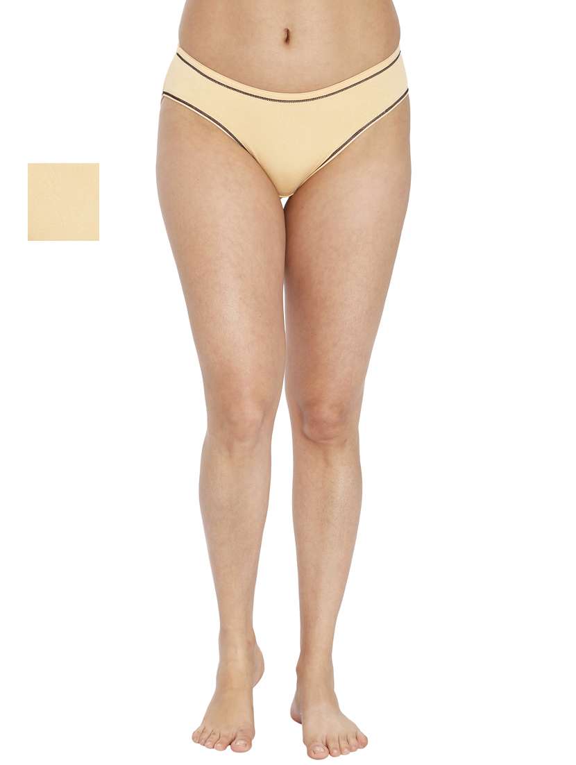 women solid full coverage panty combo