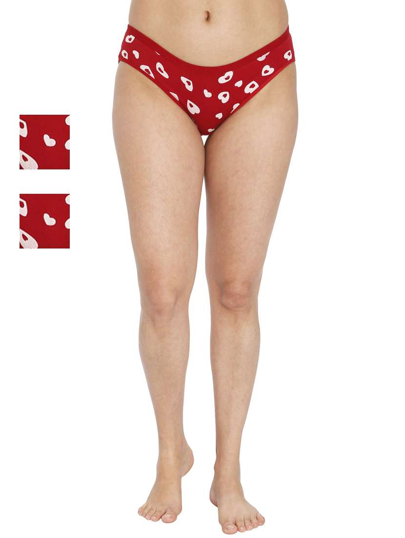 women printed full coverage panty combo