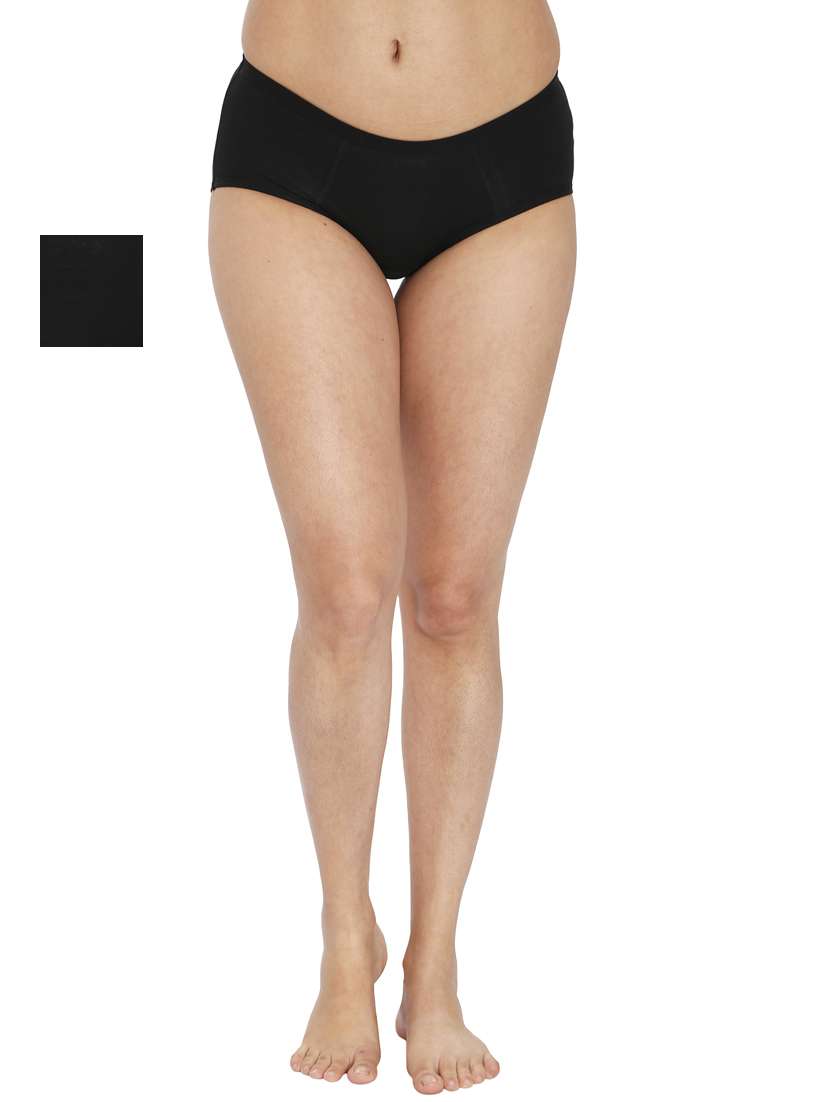 women solid full coverage panty combo