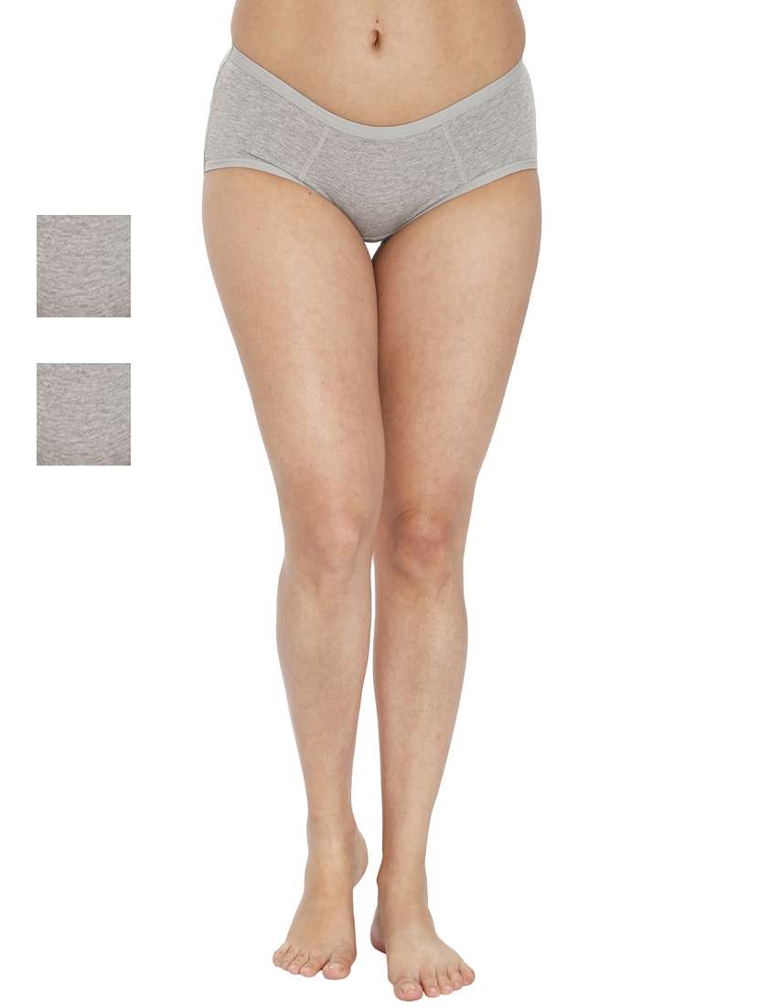 women solid full coverage panty combo