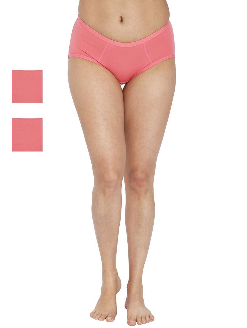 women solid full coverage panty combo