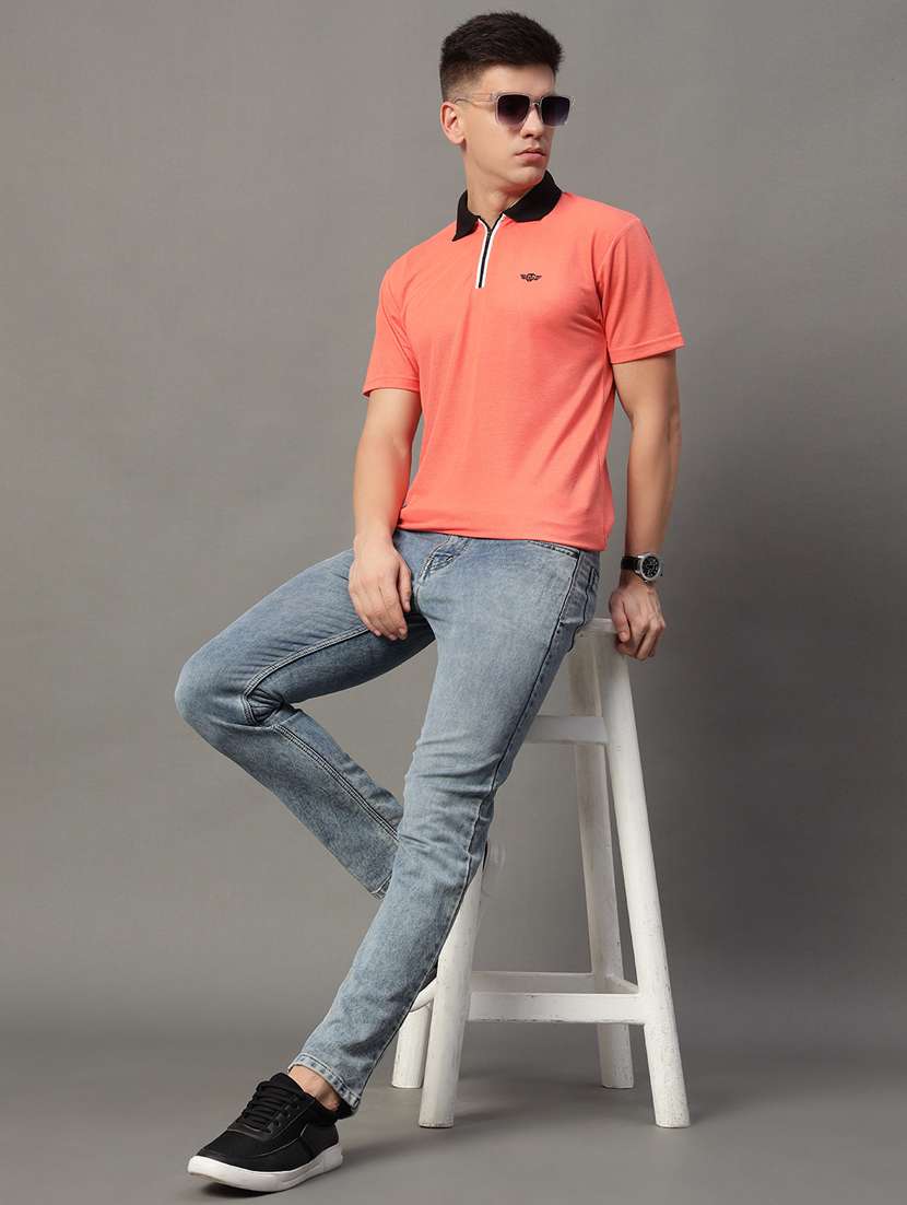 men regular fit plain polo t-shirt - 21613782 -  Standard Image - 3
