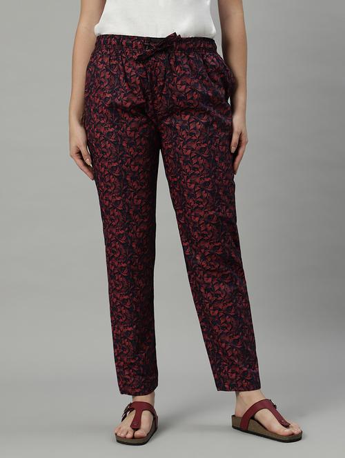 women mid-rise printed pajama - 21613917 - Standard Image - 0