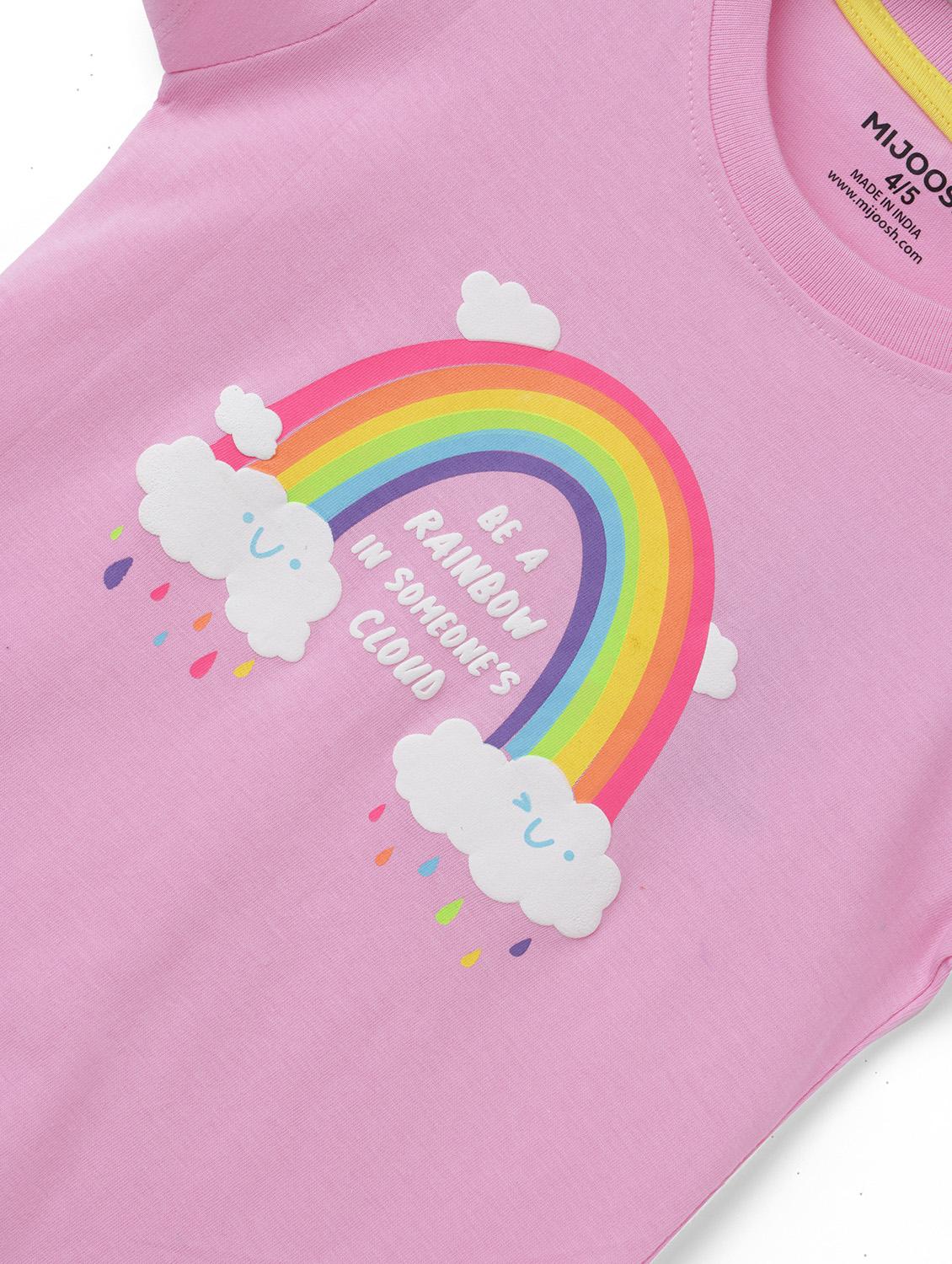 girls front print short sleeve t-shirt - 21614011 - Standard Image - 3