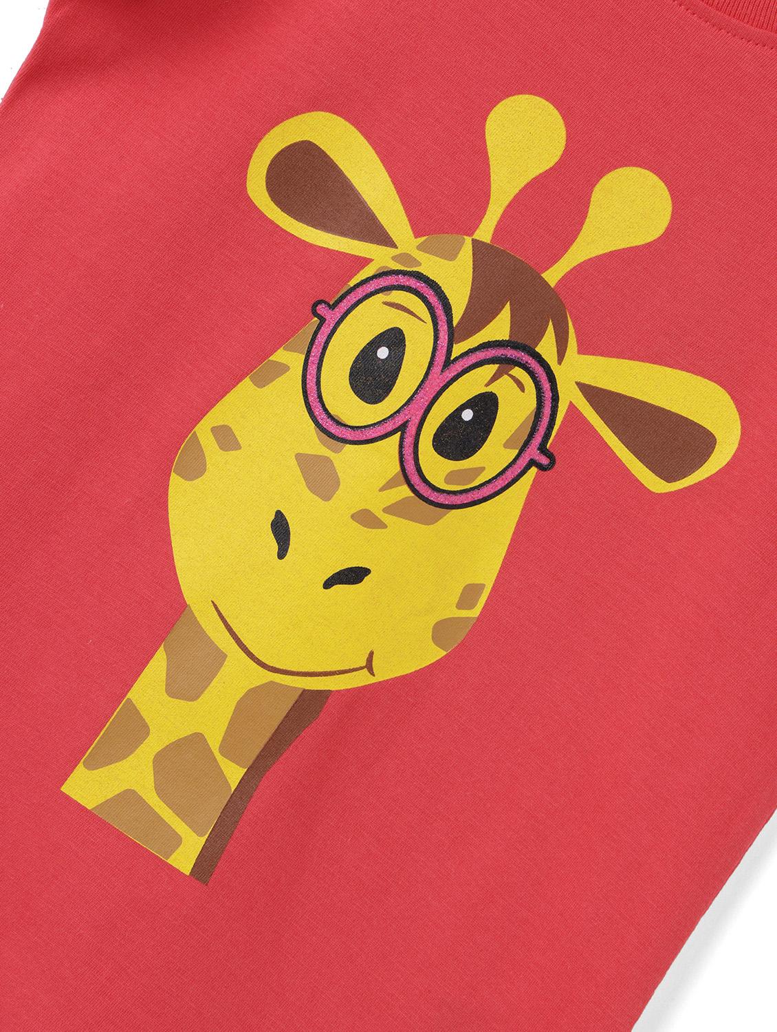 girls front print short sleeve t-shirt - 21614094 - Standard Image - 3