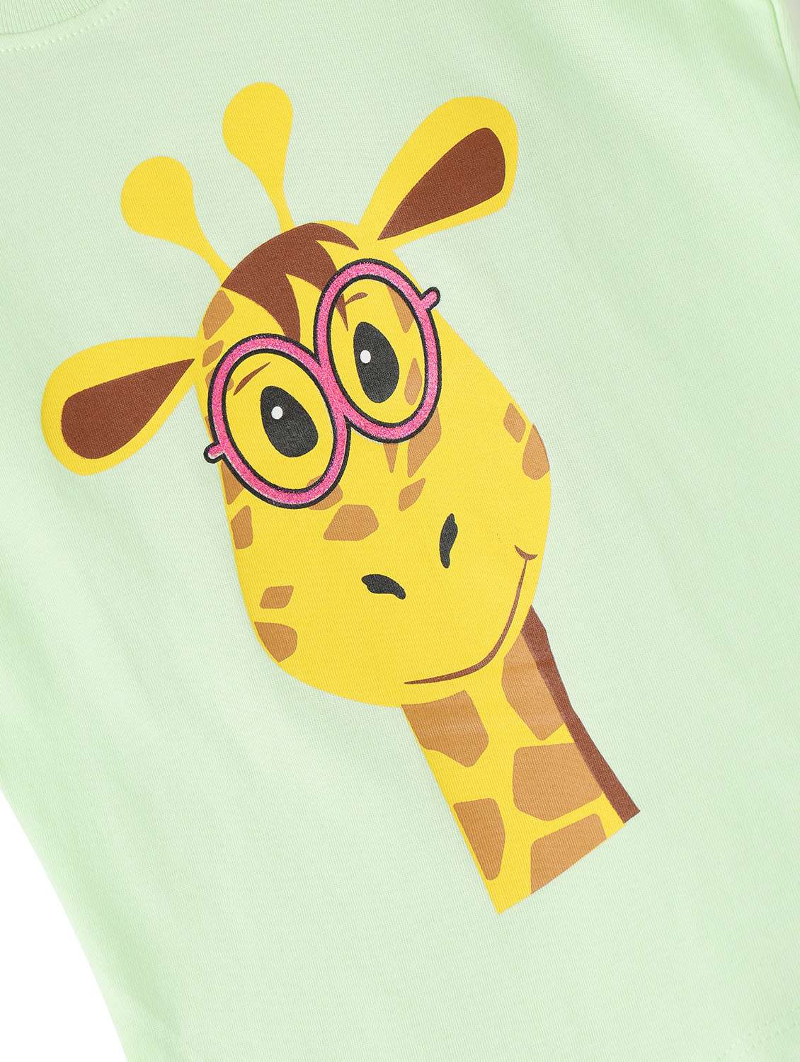 girls front print short sleeve t-shirt - 21614095 - Standard Image - 3