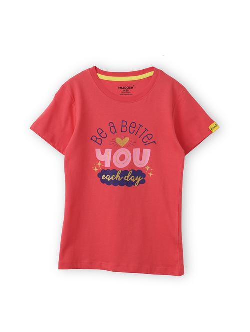 girls front print short sleeve t-shirt - 21614897 -  Standard Image - 0