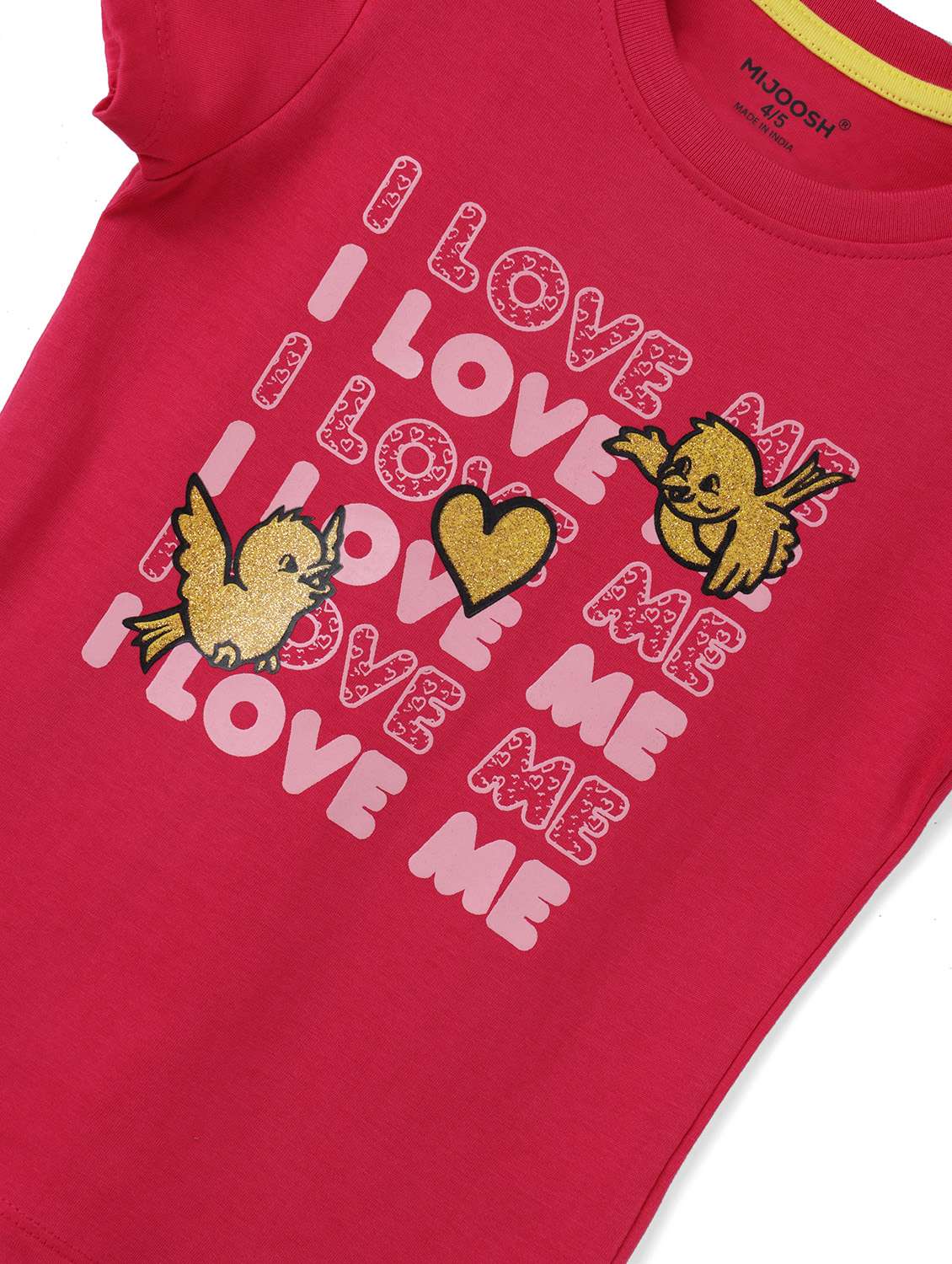 girls front print short sleeve t-shirt - 21614926 -  Standard Image - 3