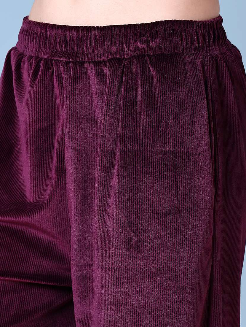 women solid winter wear palazzo - 21615673 -  Standard Image - 5