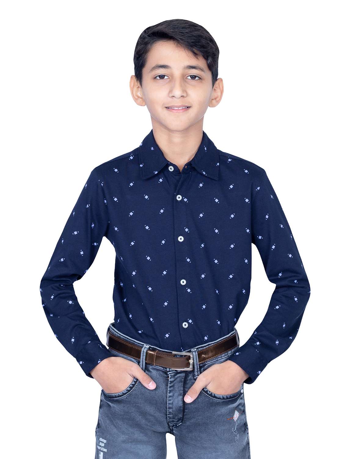 boys printed long sleeves shirt - 21616000 - Zoom Image - 0