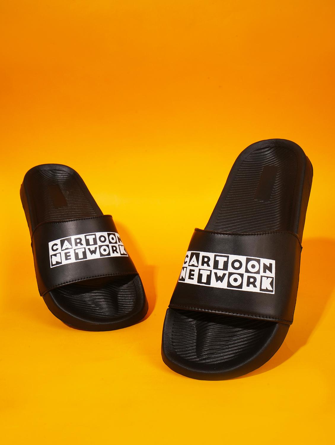 men printed slider flip flops - 21616334 - Zoom Image - 0