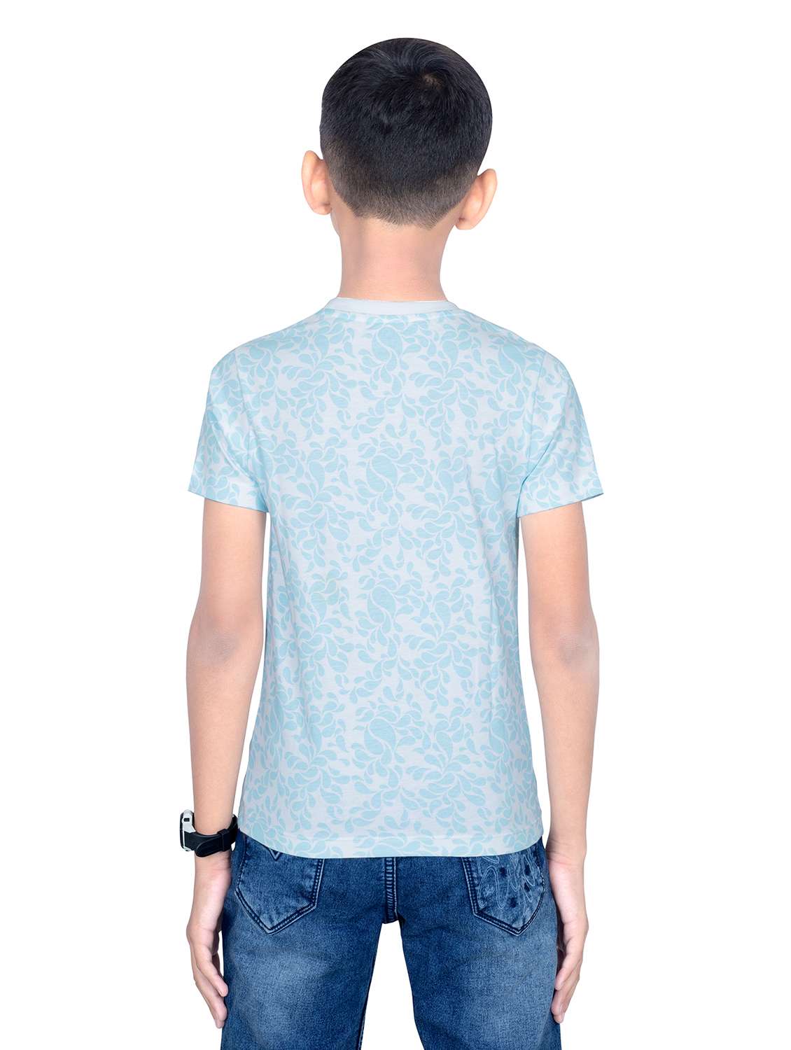 boys printed round neck t-shirt - 21617012 -  Standard Image - 3