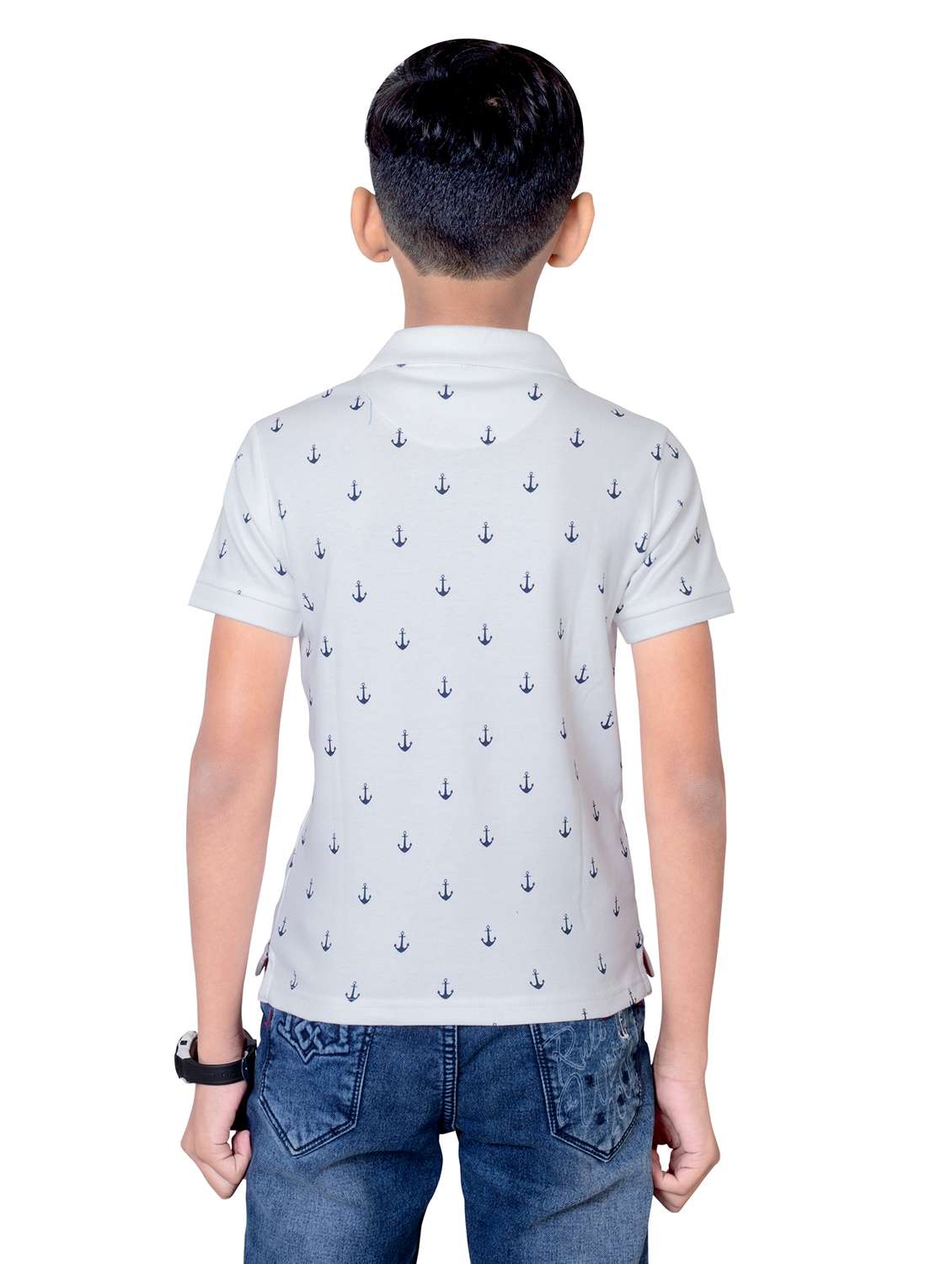 boys printed short sleeves polo t-shirt - 21617028 - Standard Image - 3