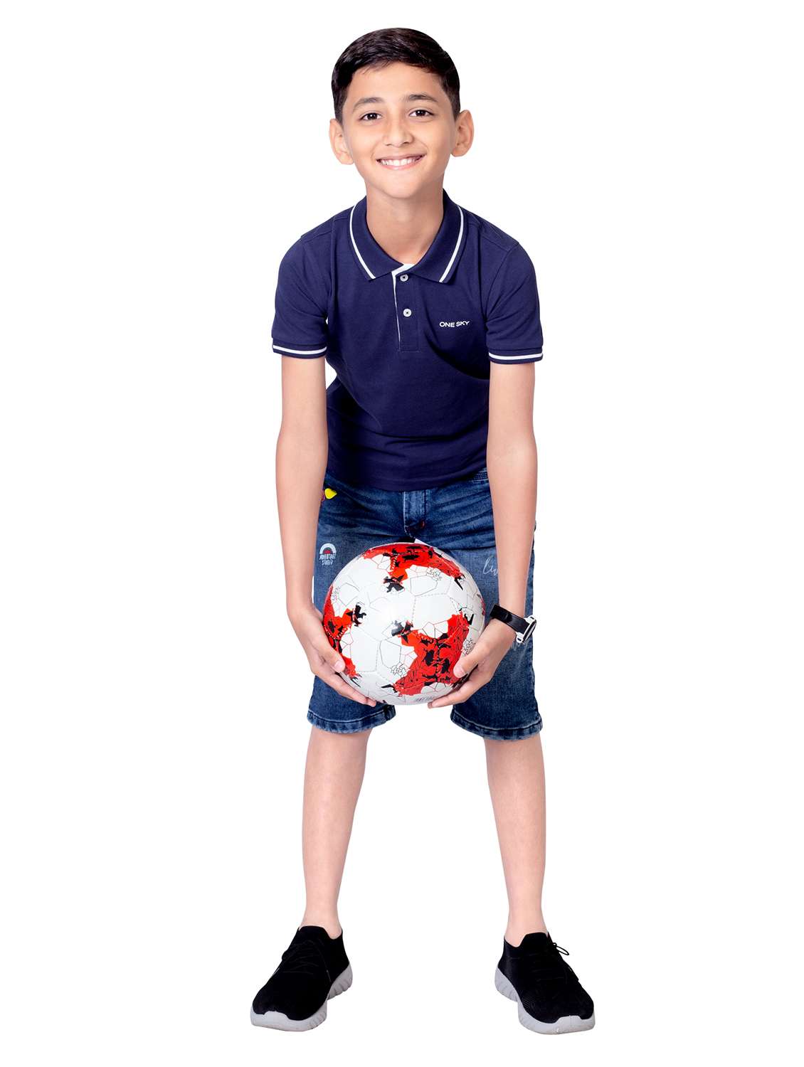 boys solid short sleeves polo t-shirt - 21617034 -  Standard Image - 3