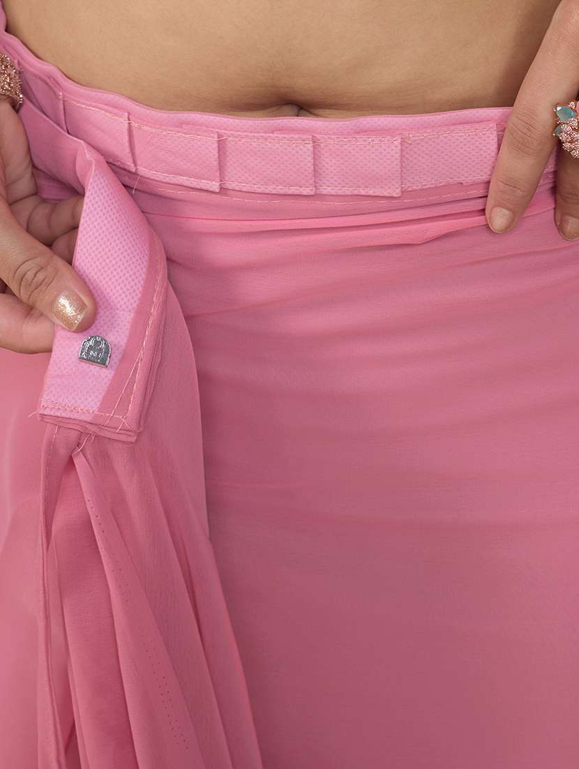 women sequined work ready to wear saree with blouse - 21617088 -  Standard Image - 3