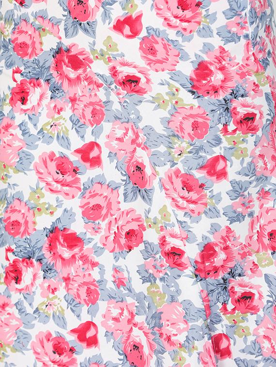 women pink floral printed a-line skirt - 21617233 - Standard Image - 5