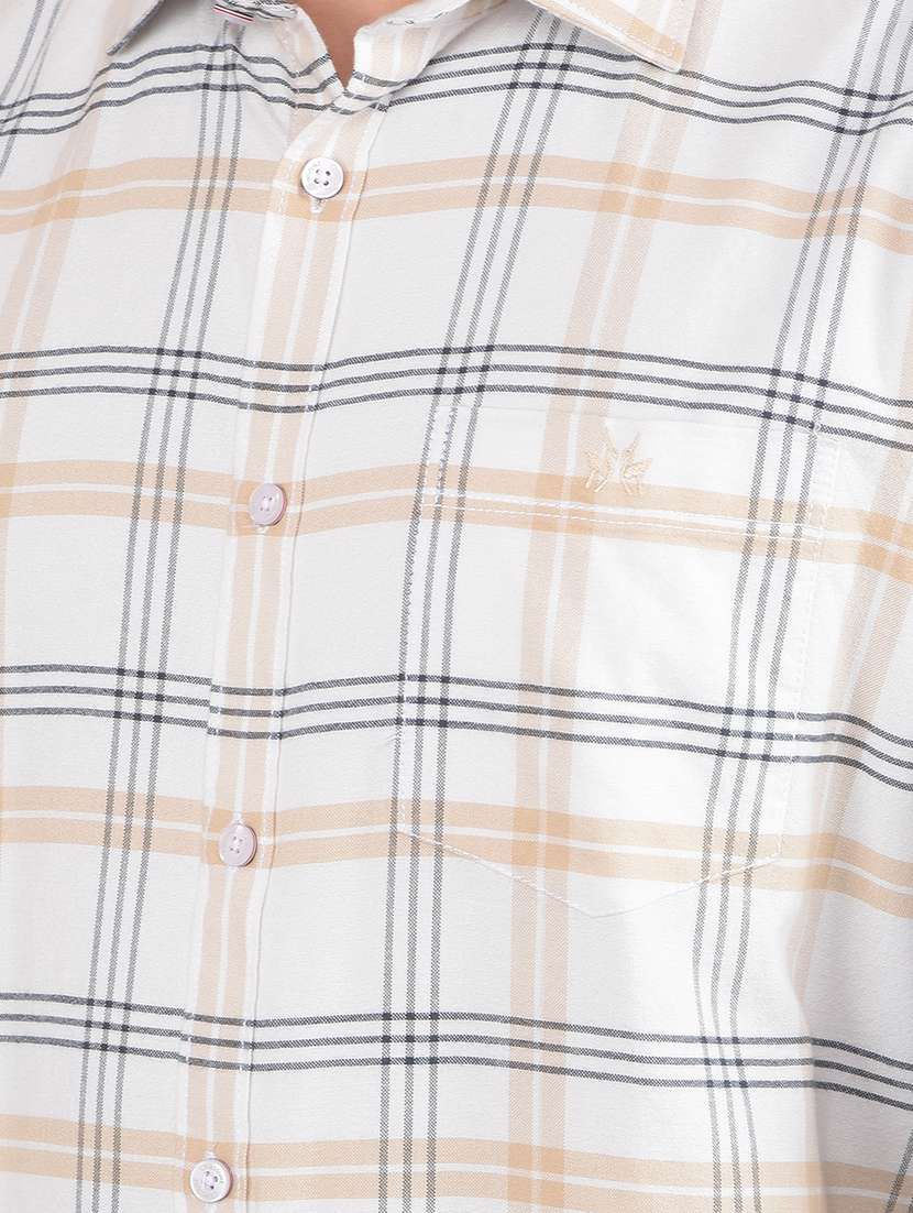 men long sleeves checkered casual shirt - 21617291 -  Standard Image - 5