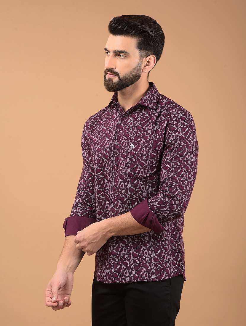 men long sleeves checkered casual shirt