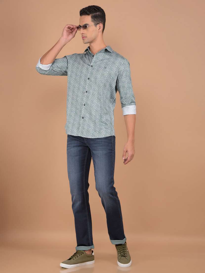 men long sleeves printed shirt - 21617338 -  Standard Image - 5