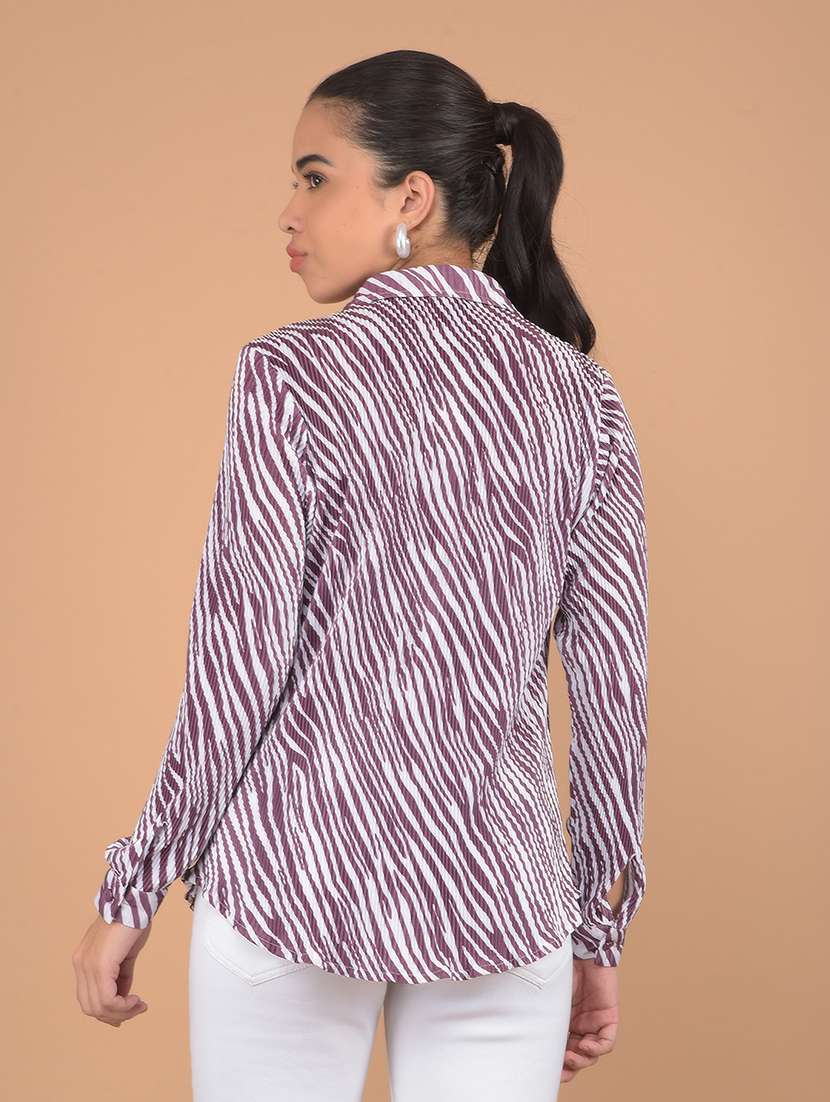 women printed collared shirt - 21617406 -  Standard Image - 3