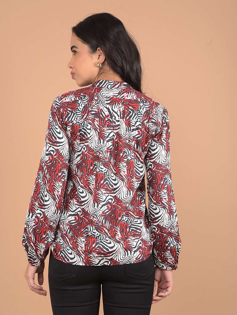 women printed long sleeves top - 21617419 -  Standard Image - 3