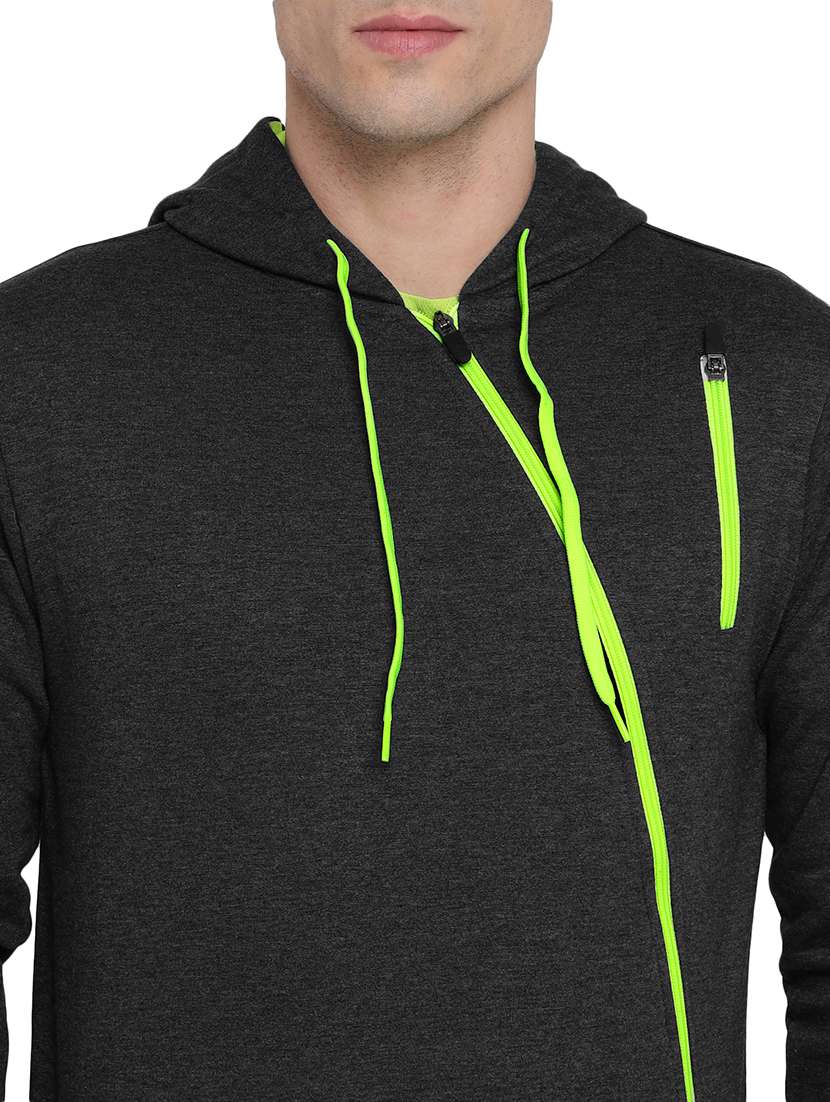 men solid hooded tracksuit - 21617462 -  Standard Image - 5