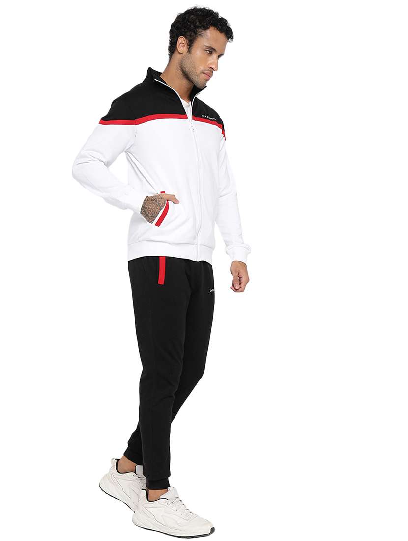 men color block long sleeves tracksuit - 21617463 -  Standard Image - 3