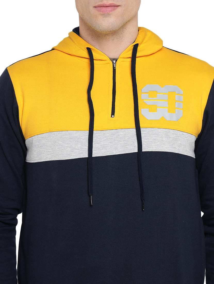 men color block hooded tracksuit - 21617469 - Standard Image - 5