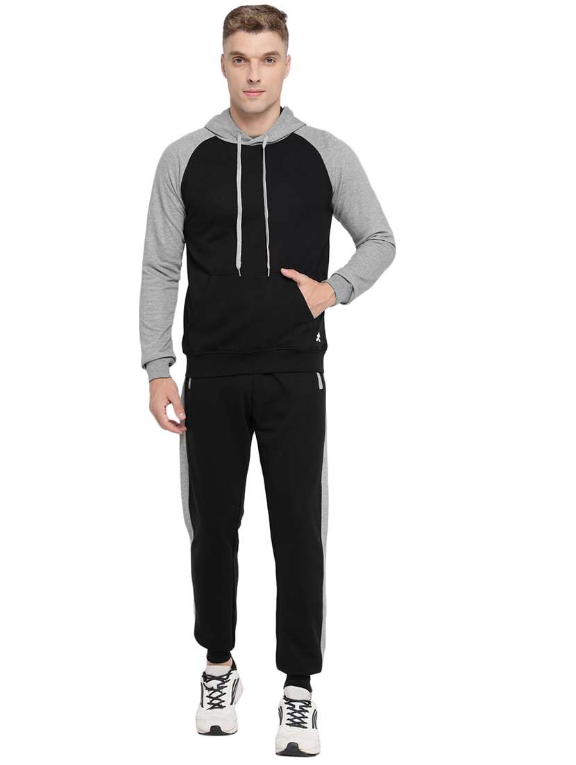 men color block hooded tracksuit - 21617470 - Zoom Image - 0