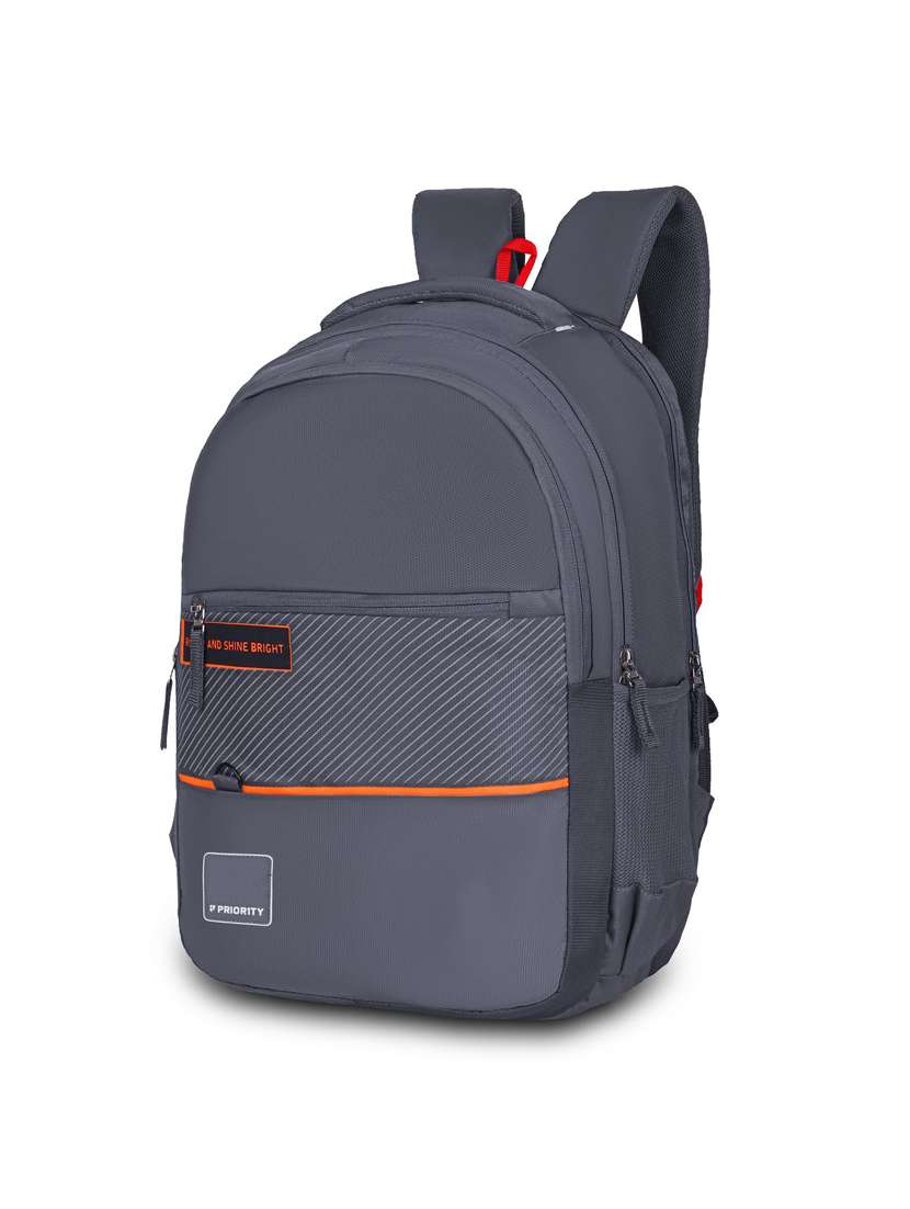 men grey adjustable straps backpack - 21617488 -  Standard Image - 3