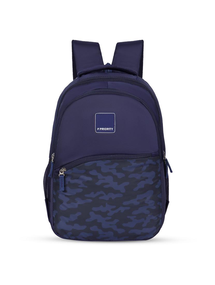 men navy blue adjustable straps backpack - 21617490 - Zoom Image - 0