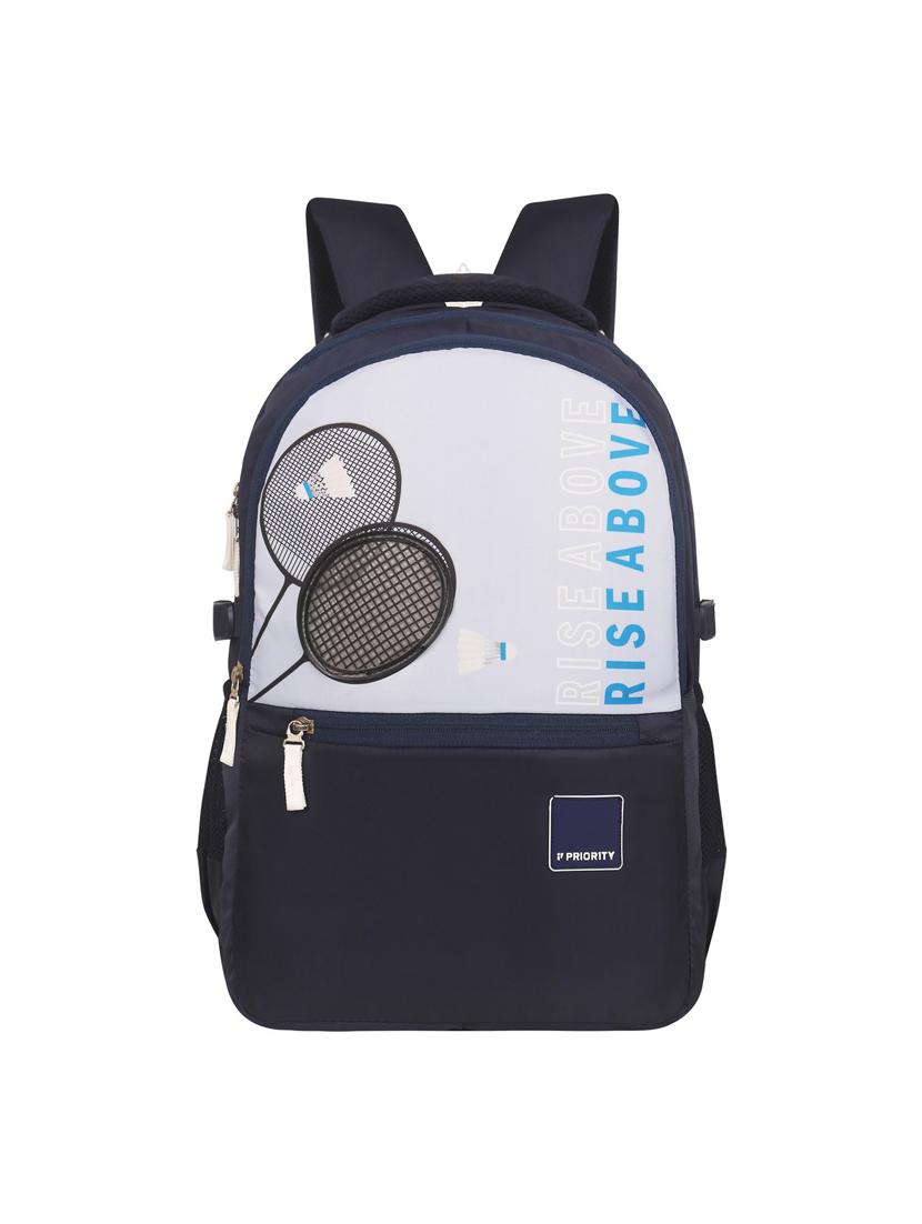 men navy blue adjustable straps backpack - 21617524 - Zoom Image - 0