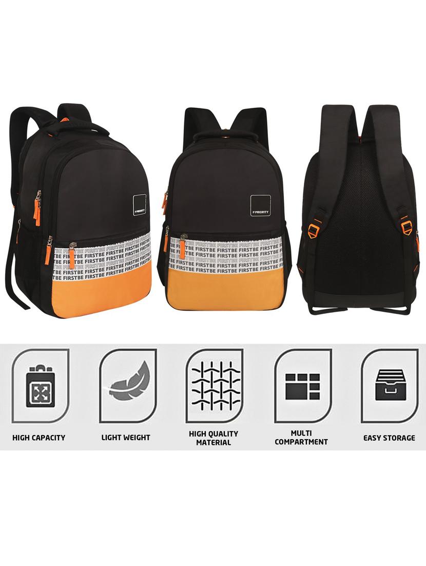 men black adjustable straps backpack - 21617541 - Standard Image - 5
